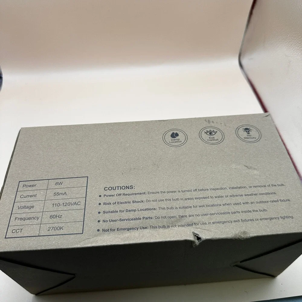 Pack of 9 LED Edison Bulbs Dimmable, E26, 6W 60W‎ Equivalent, 2700K Soft White